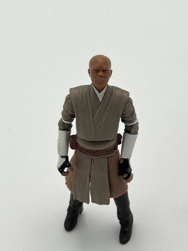 Star Wars Mace Windu With Jango Fett Helmet Hasbro 3.75" Action - photo 2