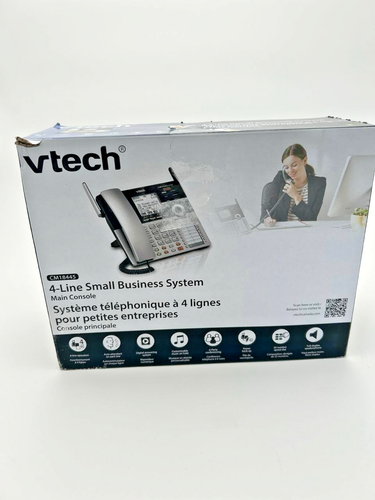 VTech CM18445 4-Line Small Business Phone System Main Console