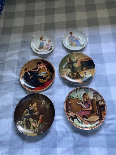 Set of 6 Norman Rockwell Collector Plates – Knowles Limited Edit