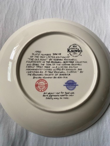 Set of 6 Norman Rockwell Collector Plates – Knowles Limited Edit - photo 5