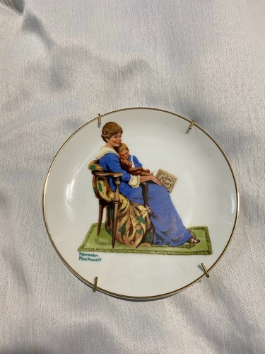 Norman Rockwell Collector Plates Set of 2 Bedtime & Music Master