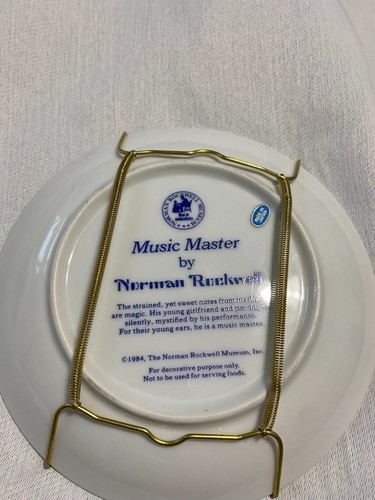 Norman Rockwell Collector Plates Set of 2 Bedtime & Music Master - photo 2
