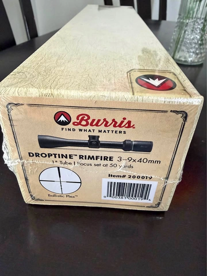 Burris Droptine Rimfire 3-9x40mm Scope