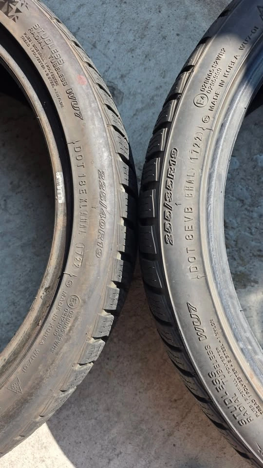 255/35/19 and 225/40/19 Nexen winter tires 80% tread - photo 2