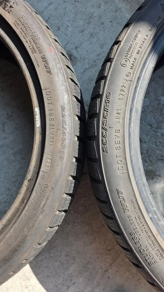 255/35/19 and 225/40/19 Nexen winter tires 80% tread - photo 2