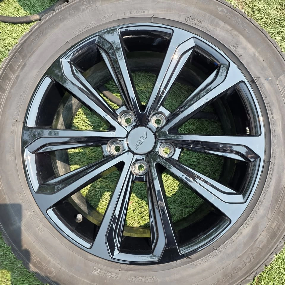 235/60/18 Michelin winter tires with ART alloy rims 5x120 - photo 2