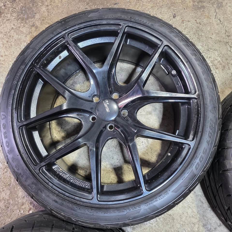 225/40/18 Firestone Indy 500 Tires & Fast FC04 Alloy Rims - photo 4