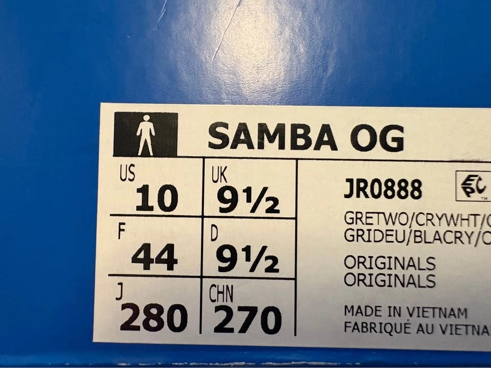 BNIB adidas Samba OG Grey suede - photo 2