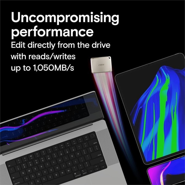 1TB Crucial X9 Pro Portable SSD - photo 2