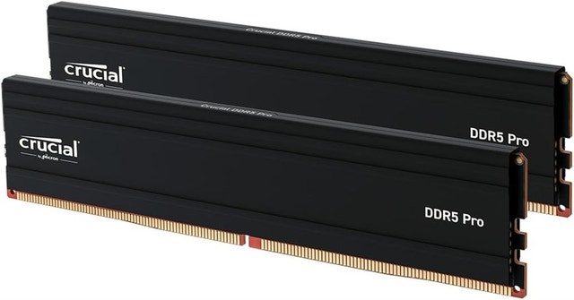 Crucial Pro 96GB DDR5 RAM Kit (2x48GB), 5600MHz
