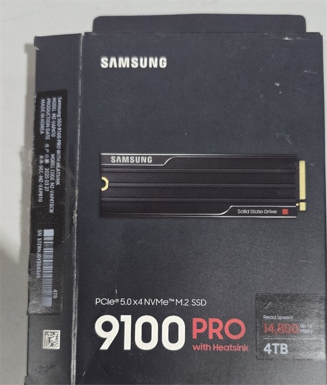 Samsung 9100 PRO with Heatsink - 4TB PCIe 5.0 x4, NVMe 2.0, M.2 - photo 5