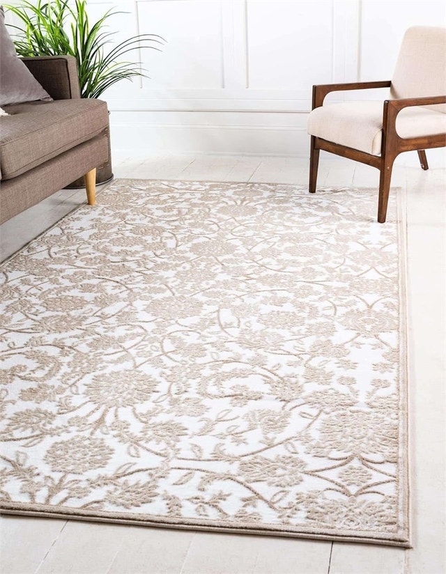 5' x 8' Unique Loom Rushmore Collection Area Rug Rectangle Snow - photo 3