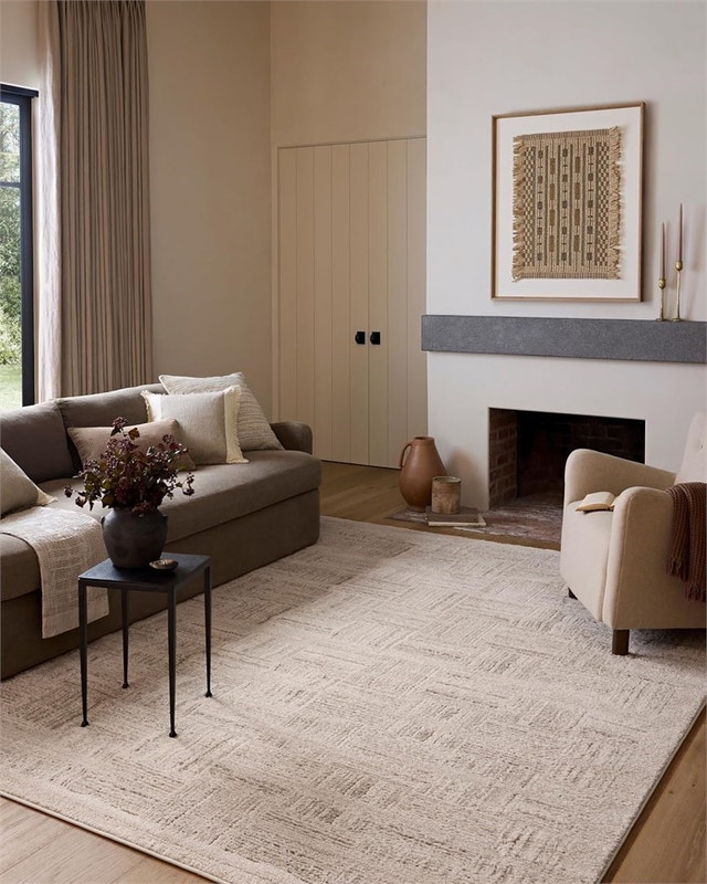 Loloi Amber Lewis Monty Collection Ivory/Taupe 7'10" x 10' Rug