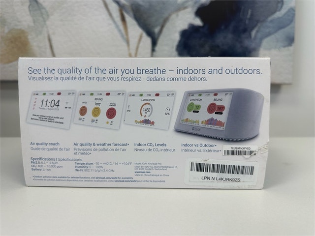 IQAir Air Quality Monitor Indoor, Swiss Design, Professional Gra - photo 5