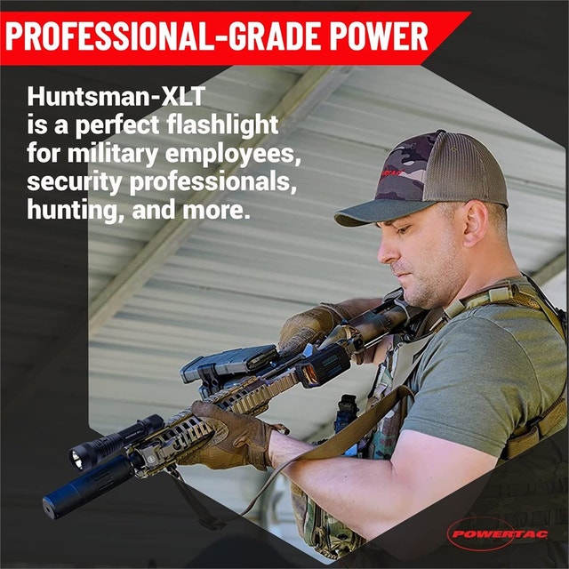 PowerTac Huntsman XLT 1200 Lumen Flashlight - photo 2