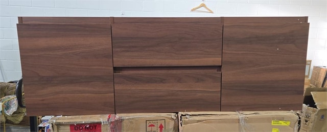 Alma 60 Inch Ebony Brown Wall-Mounted Vanity Cabinet - photo 5