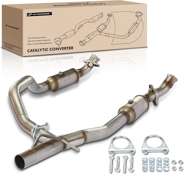A-Premium Catalytic Converter Kit Direct-Fit for Ford