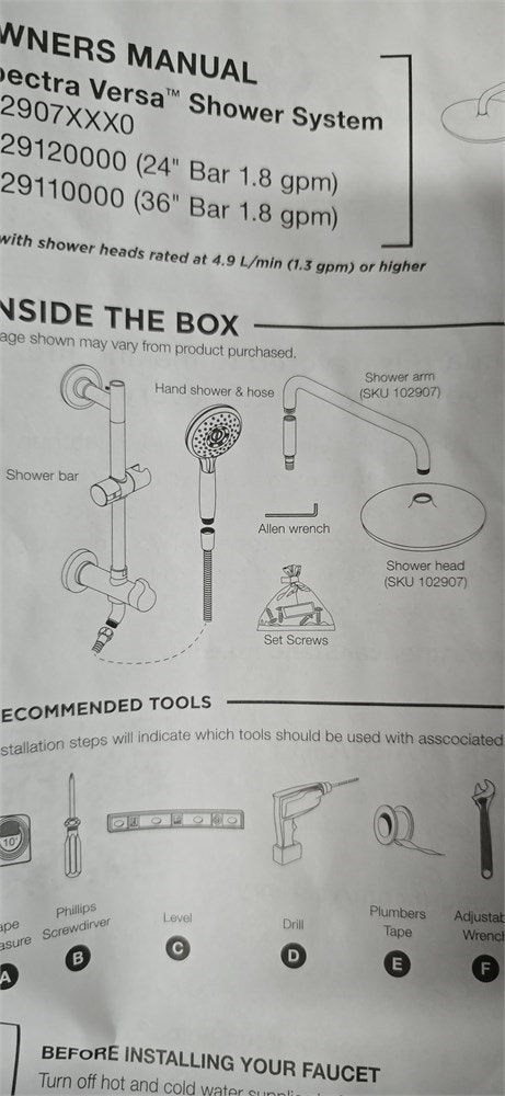 American Standard Spectra Versa Retrofit Shower System - photo 5