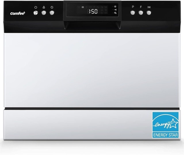 COMFEE’ Countertop Portable Dishwasher, 6 Place Settings