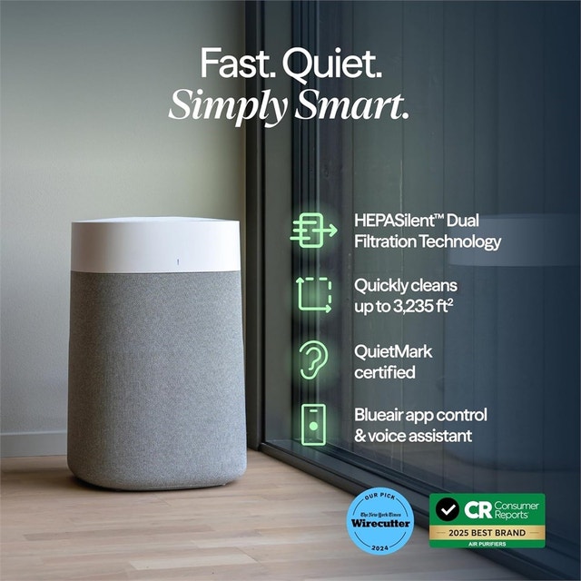 BLUEAIR Air Purifiers for Large Rooms, Cleans 3,048 sq ft - photo 2