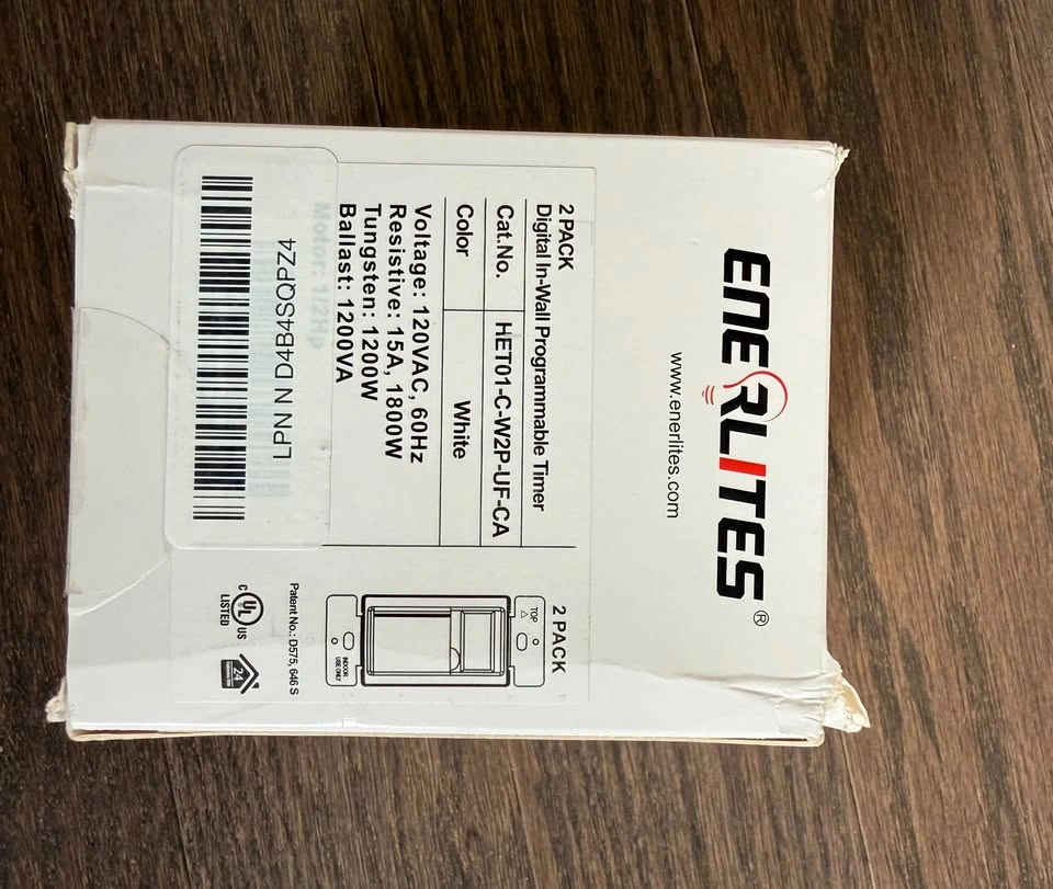 Enerlites Digital In-Wall Programmable Timer Switch (2-Pack) - photo 2
