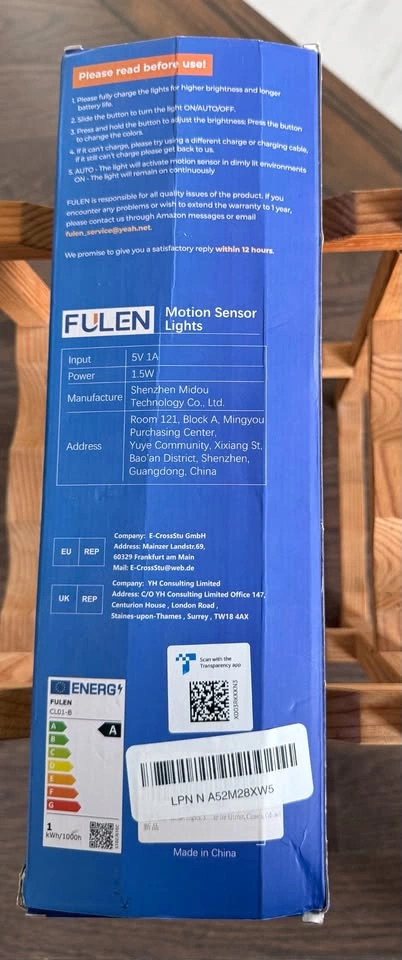Fulen Motion Sensor LED Lights (3-Pack) | Rechargeable Closet Li - photo 2