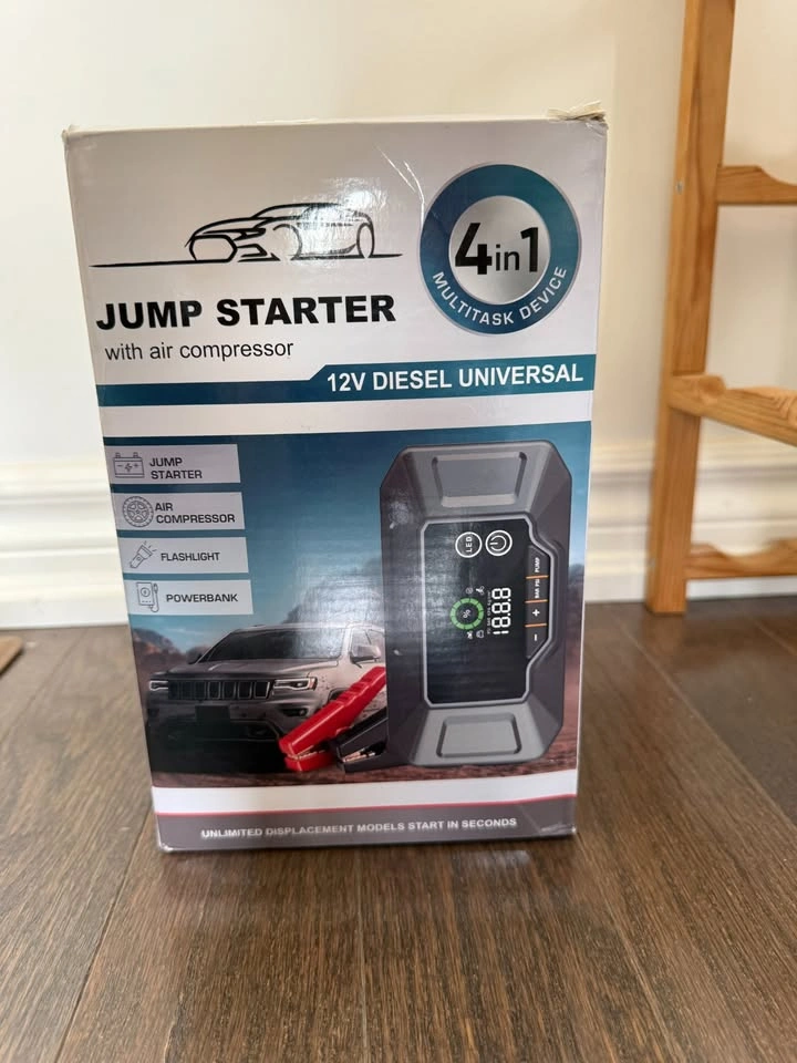 Gillaway 4-in-1 Jump Starter & Air Compressor