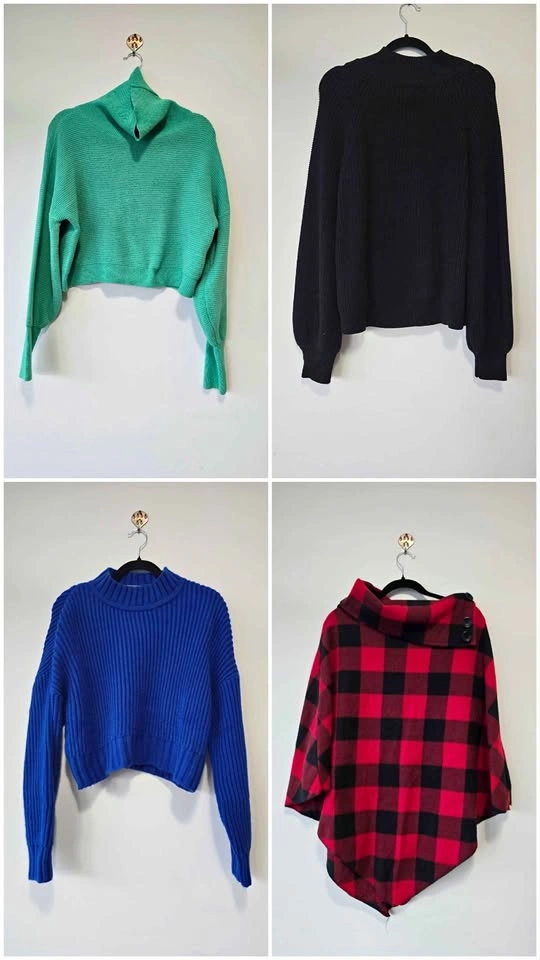 Clothing - Women's Sweaters and Poncho bundle