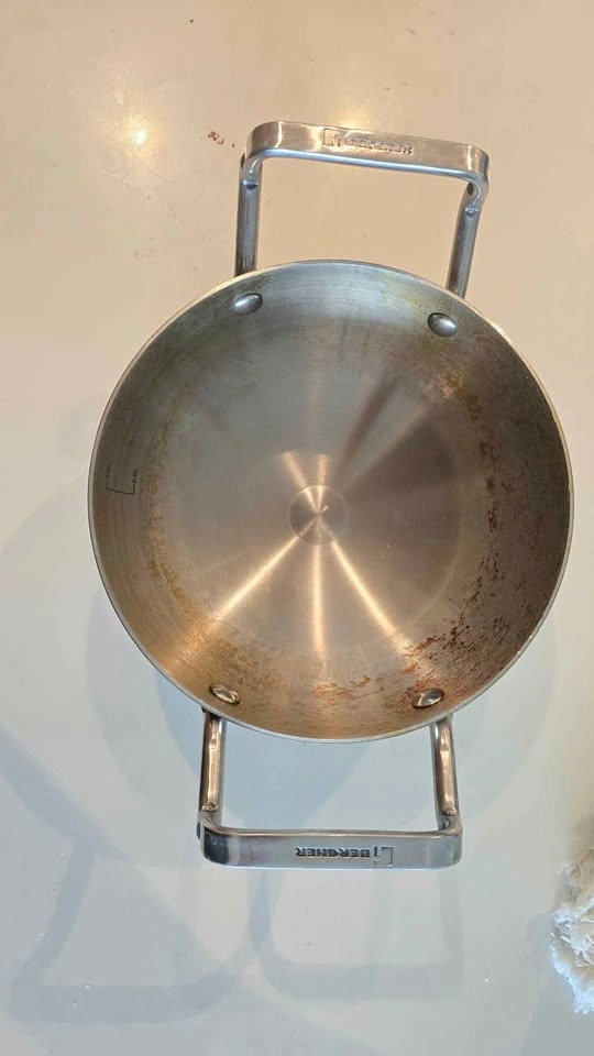 Heavy bottom Kadai Bergner Stainless Steel Wok - photo 2