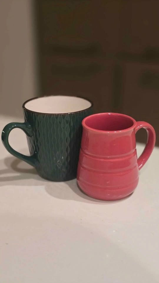 Tea Mugs - Set of 6 - Homeshop - Coral color - photo 4
