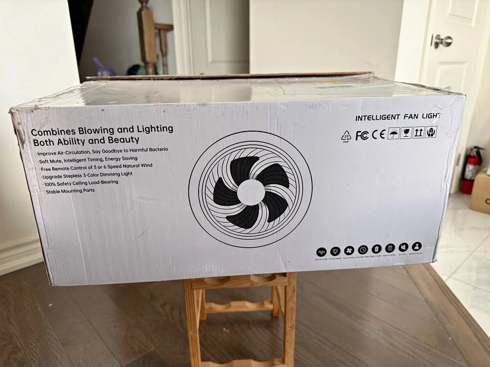 Modern Ceiling Fan with LED Light – Brand New