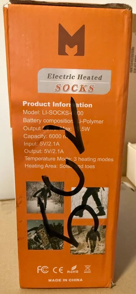Rechargeable Heated Socks - Brand New - photo 3
