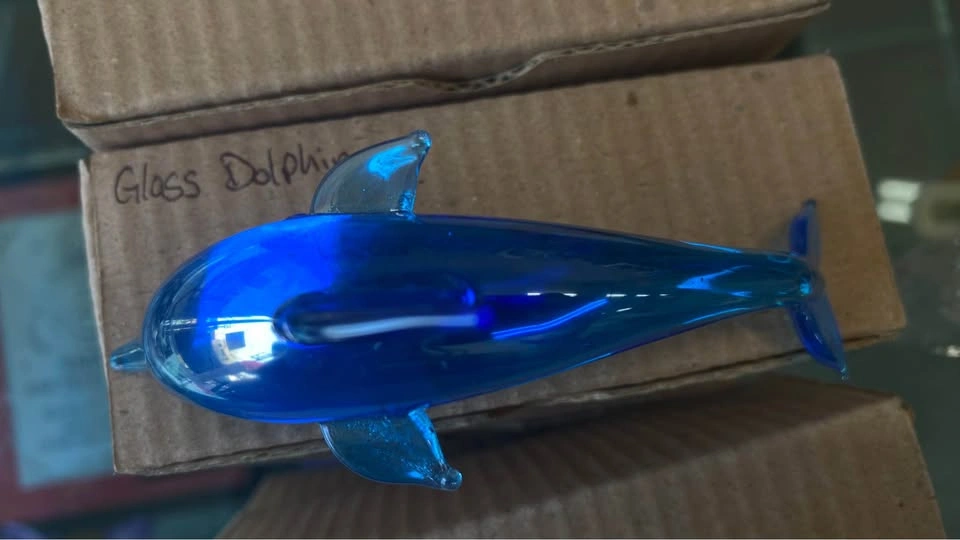 Glass Dolphin Figurines - photo 3