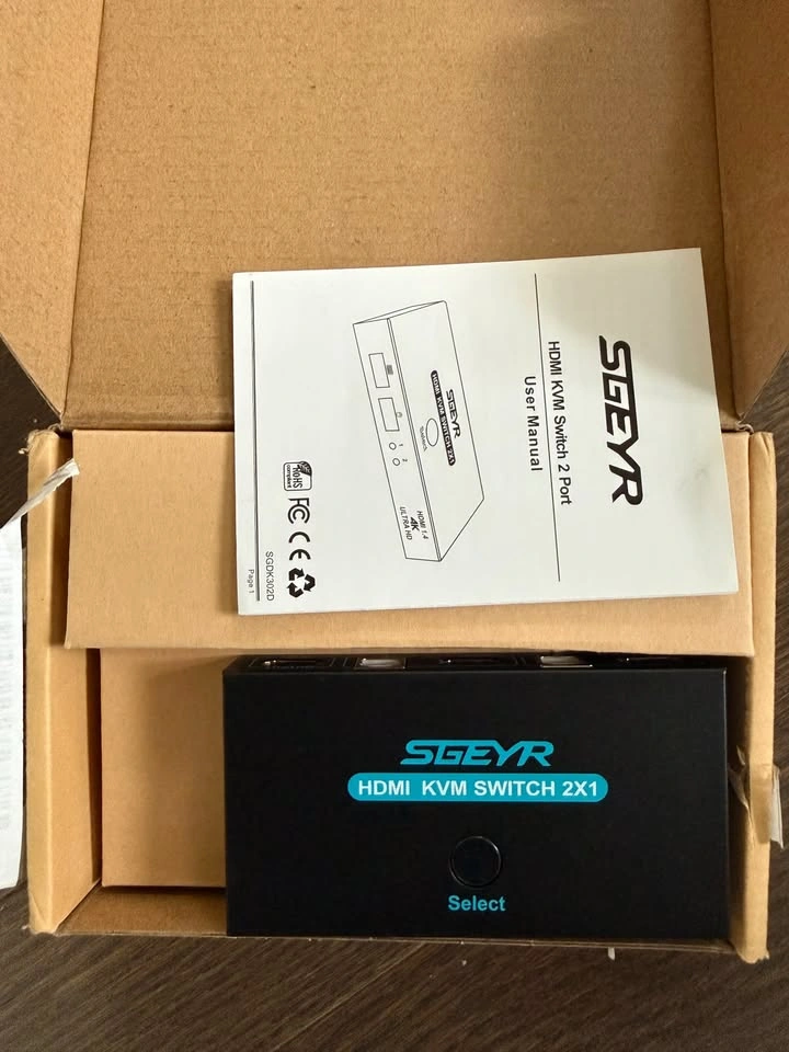 SGEYR HDMI Switch 2-In-1 Out - Brand New - photo 3