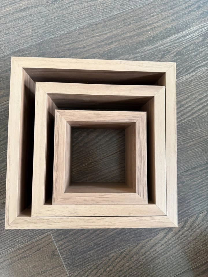Modern Wall Cube Shelf Set – Set of 3 – Brand New - photo 2