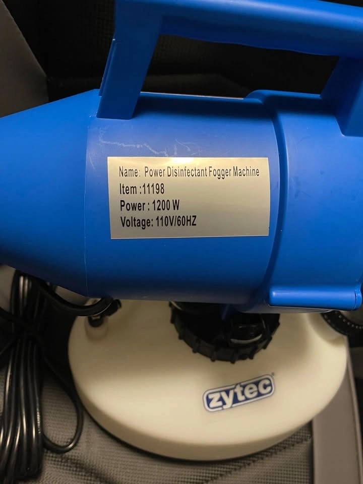 ZYTEC POWER DISINFECTANT FOGGER MACHINE 6 pieces total for $120 - photo 5