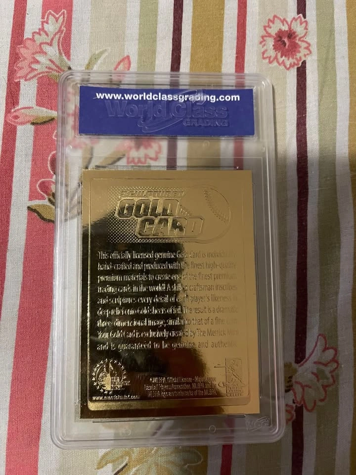 2007 Alex Rodriguez Yankees 23K Gold Card - photo 2