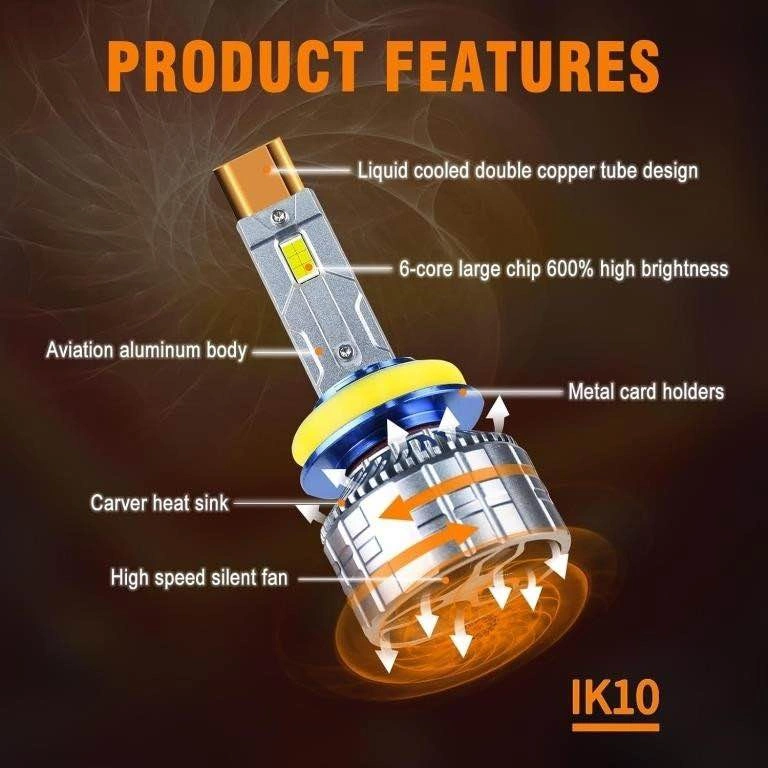 9005/9006/H11 LED Headlight Bulbs 30000LM 800% Brighter - photo 4