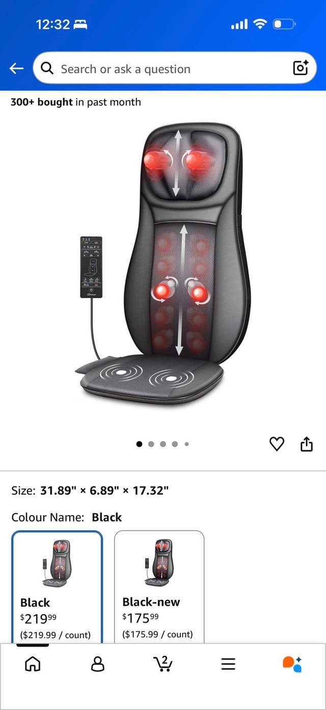 Snailax Shiatsu Massage Chair Pad