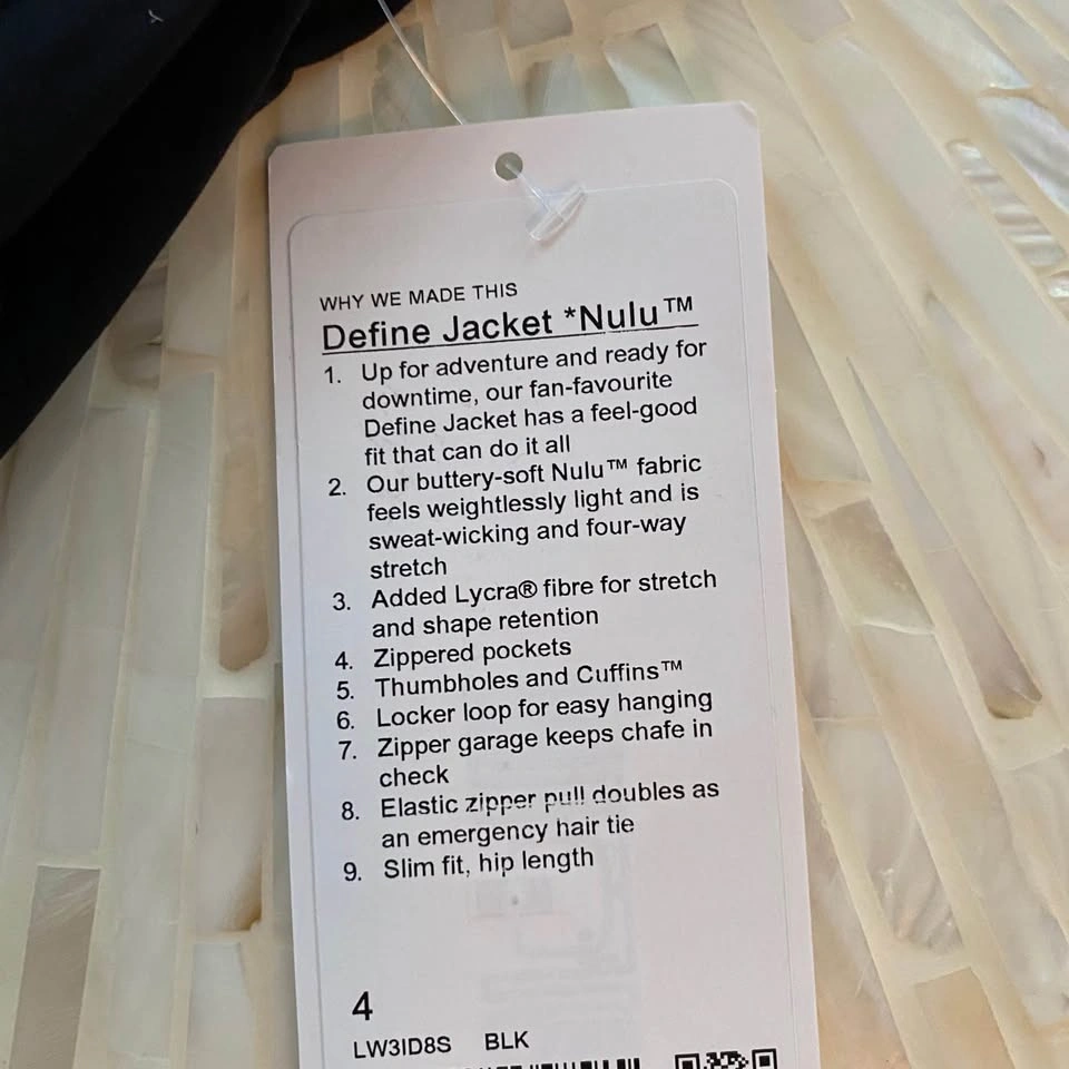 NWT Lululemon Define Jacket - Black, Size 4 - photo 5