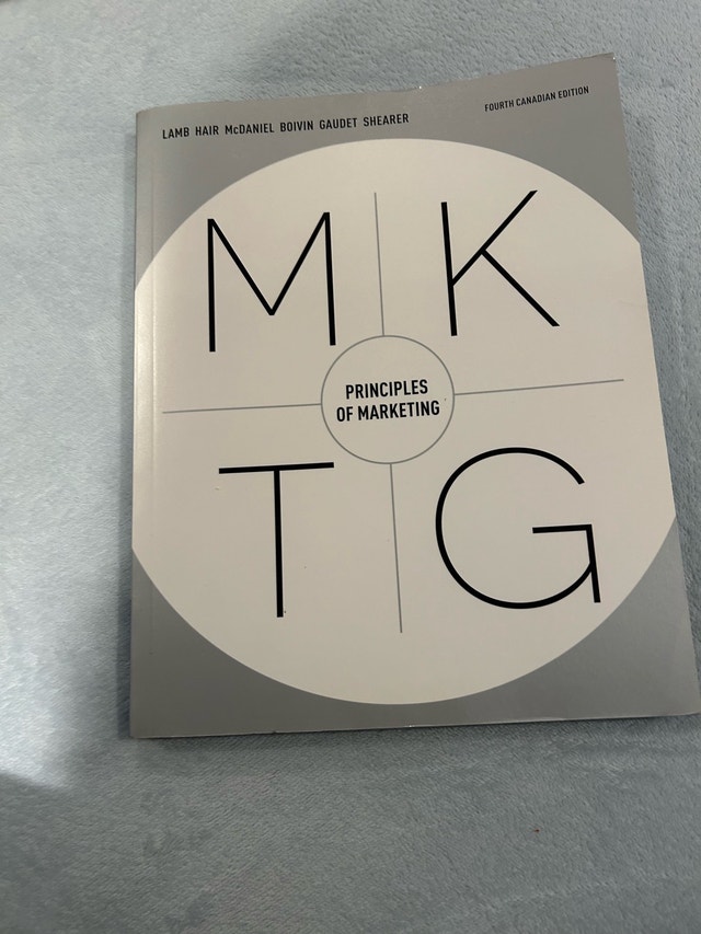 Principles of Marketing Fourth Canadian Edition MKTG