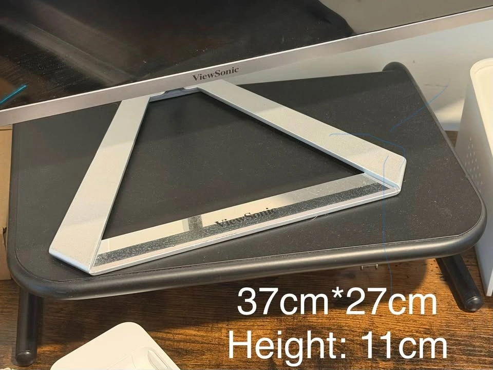 White and Black Monitor Stands - photo 2