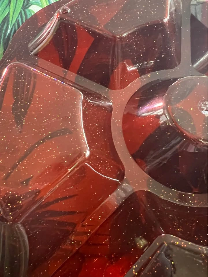 Vintage 1950s Atomic Glitter Resin Tray – Perfect Retro Display - photo 4