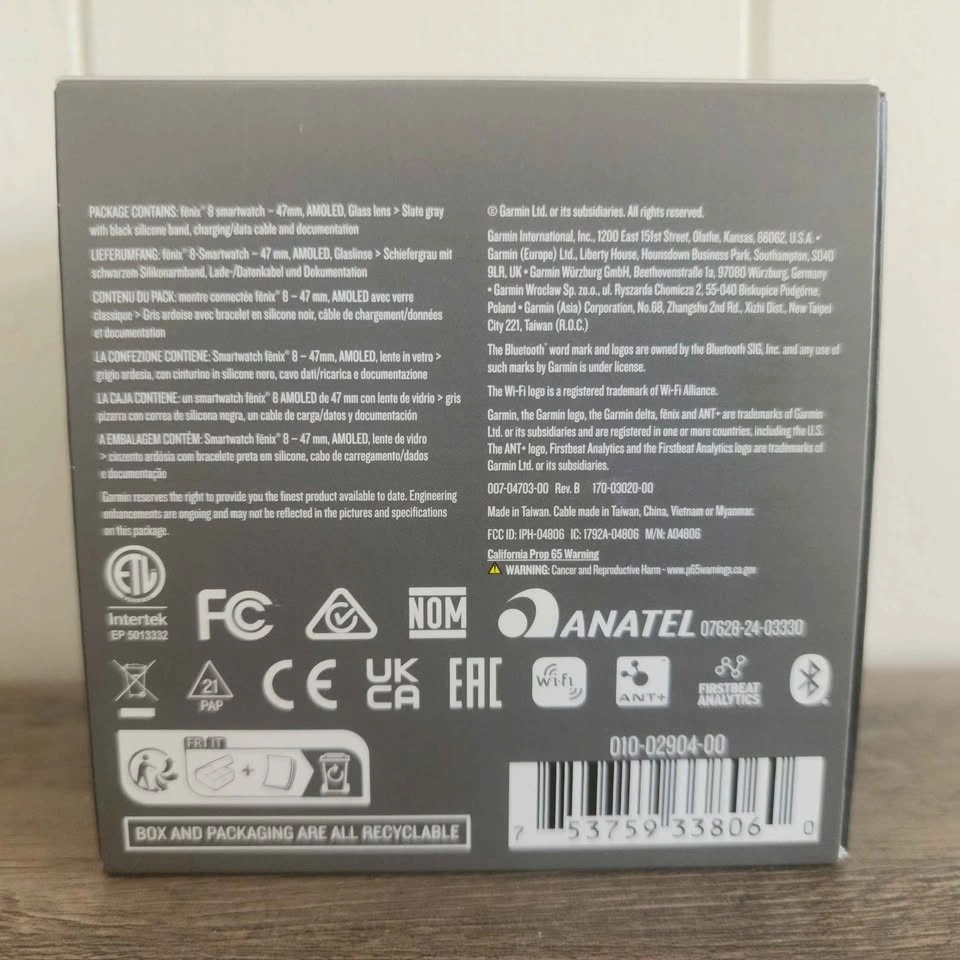 Brand New Garmin Fenix 8 AMOLED GPS 47mm Smartwatch - photo 3