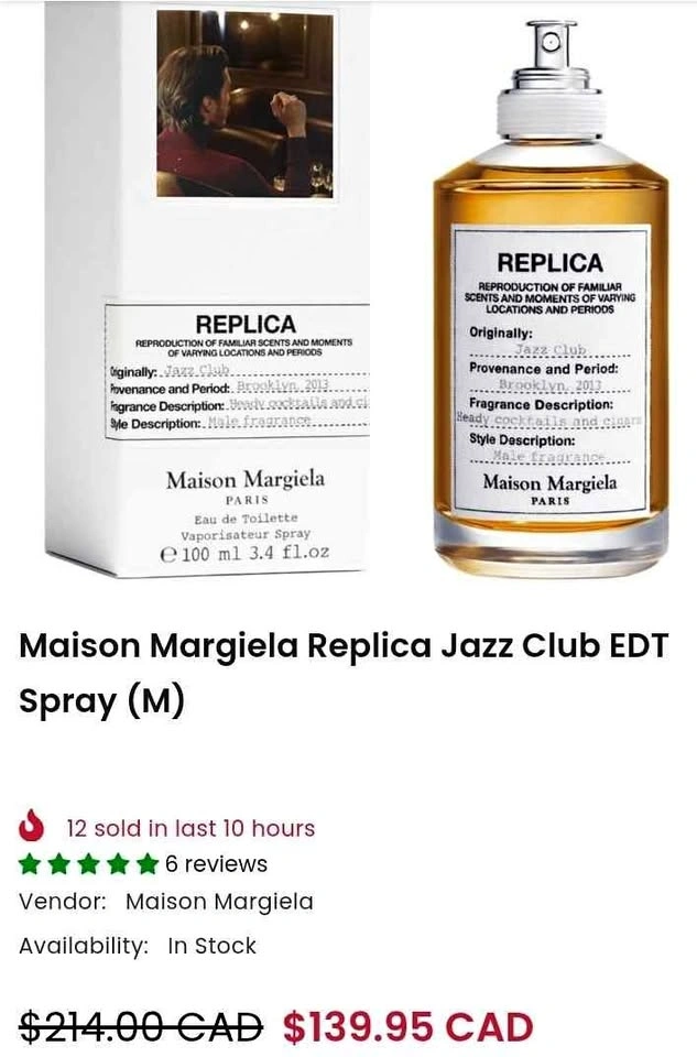 Brand New Maison Margiela Jazz Club 100ml fragrance