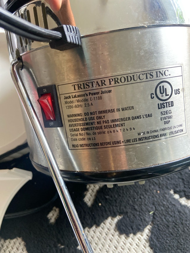 Tristar Jack LaLanne's Power Juicer - photo 4