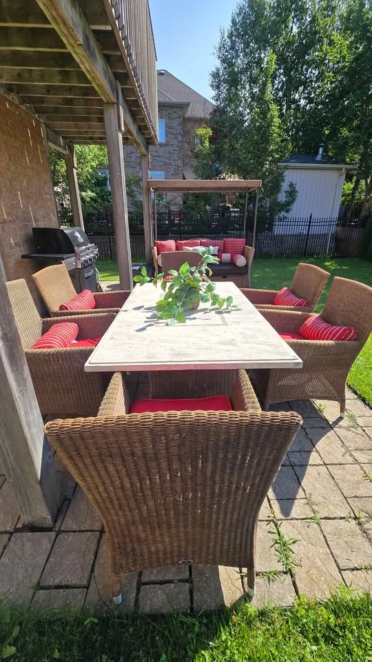 Wicker Patio Dining Set and Daybed - photo 2