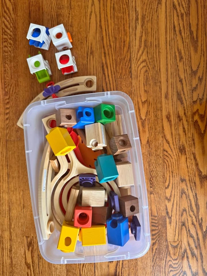 Hape Quadrilla Wooden Marble Run Blocks