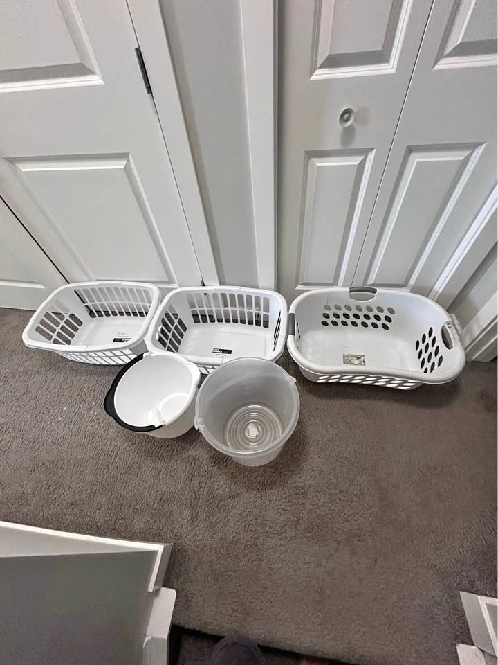 5-Piece Laundry & Cleaning Bundle – Baskets & Buckets