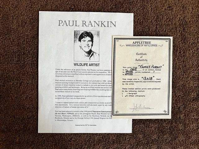 Paul Rankin Framed "Family Pursuit" - photo 2